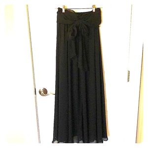 Skirt! Long chiffon black skirt. NEW! Gorgeous!